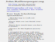 Tablet Screenshot of john.raffensperger.org